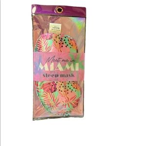 Sleep Mask by Meet me in Miami Bright Pink Hot pink Yellow Purple & Green